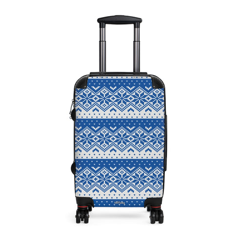 Fair Isle Knitting Cabin Suitcase